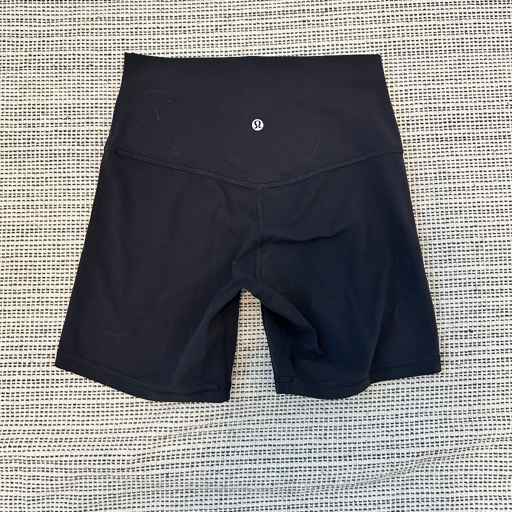 LULULEMON ALIGN™ HIGH-RISE SHORT 6" BLACK SIZE 6